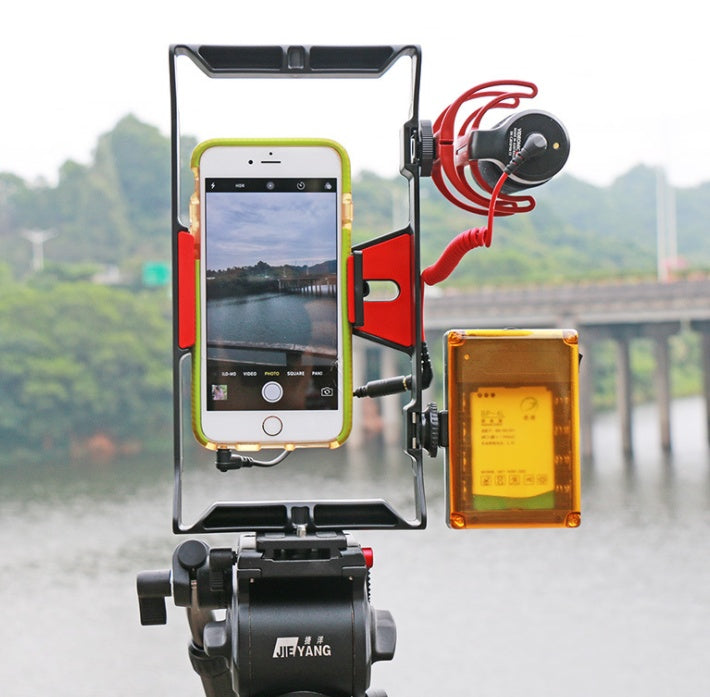 Ulanzi Handheld Smartphone Video Rig Stabilizer | Compatible with Apple & Samsung for Live Streaming, YouTube Filmmaking & Vlogging CJ