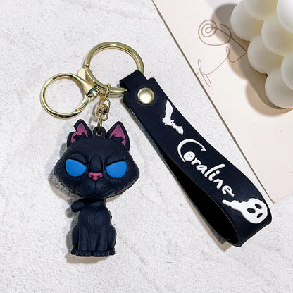 New Mother Ghost keychain necklace Caroline cartoon character keychain cartoon creative pendant A&S Collection