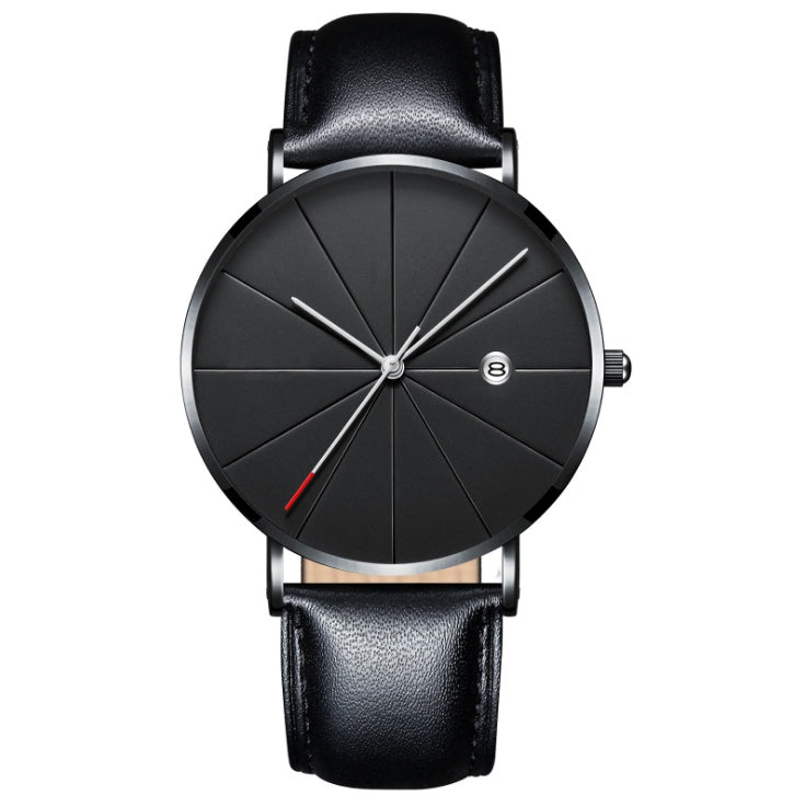 Creative Waterproof Quartz Watch for Men: Simple Calendar Design A&S Collection
