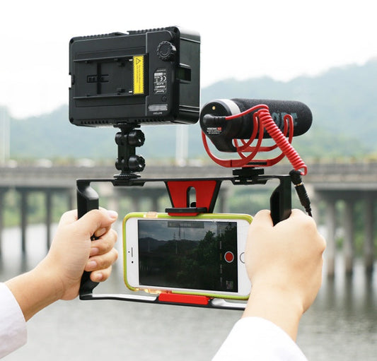 Ulanzi Handheld Smartphone Video Rig Stabilizer | Compatible with Apple & Samsung for Live Streaming, YouTube Filmmaking & Vlogging CJ