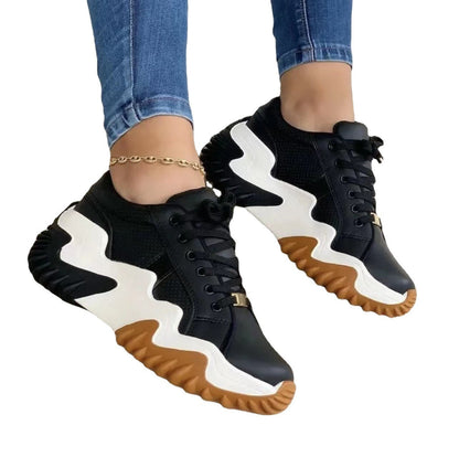 Women Shoes Lace-up Sports Sneakers A&S Collection