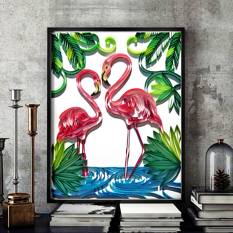 Quilted Paper Illustration Material Package Set Lobby Decoration Painting Slot A&S Collection