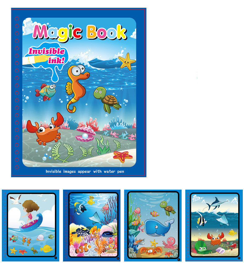 Children's Magic Water Painting Book Coloring And Coloring Book A&S Collection
