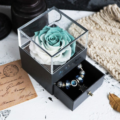 Eternal Flower Rose Jewelry Box for Birthday Presents Valentines Day Wedding Gift A&S Collection