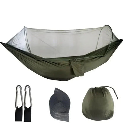 2 Person Outdoor Camping Hammock with Mosquito Net Portable Comfortable Sleeping Tent Hammock Outdoor Furniture Bed A&S Collection