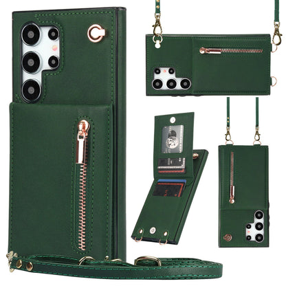 Card Crossbody Zipper Bracket Leather Phone Case A&S Collection