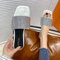 Comfortable square-toe sandals in European and American style A&S Collection