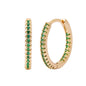 Elegant Multicolor Zircon Circle Ear Clip Earrings for Women – Perfect Fashion Accessory for Any Occasion CJ