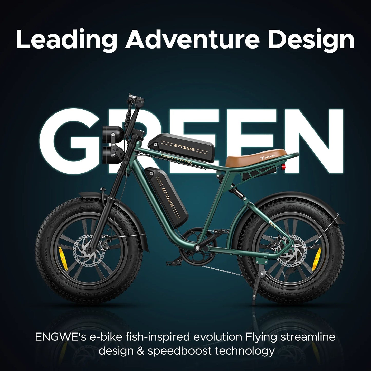 ENGWE 750W Electric Bike, Dual 48V 13Ah Batteries , 28MPH Speed, 150 KM Max Range, Shimano 7 Gears, Ideal for All Terrains gsmFI