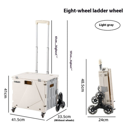 Household Portable Folding Supermarket Trolley CJ