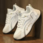 Fashion Colorblock Lace-up Sneakers For Men Breathable Low-top Dad Shoes Running Walking Sports Shoes A&S Collection