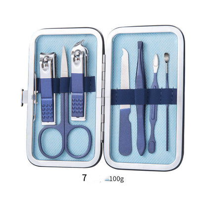 Professional Scissors Nail Clippers Set Ear Spoon Dead Skin Pliers Nail Cutting Pliers Pedicure Knife Nail Groove Trimmers A&S Collection