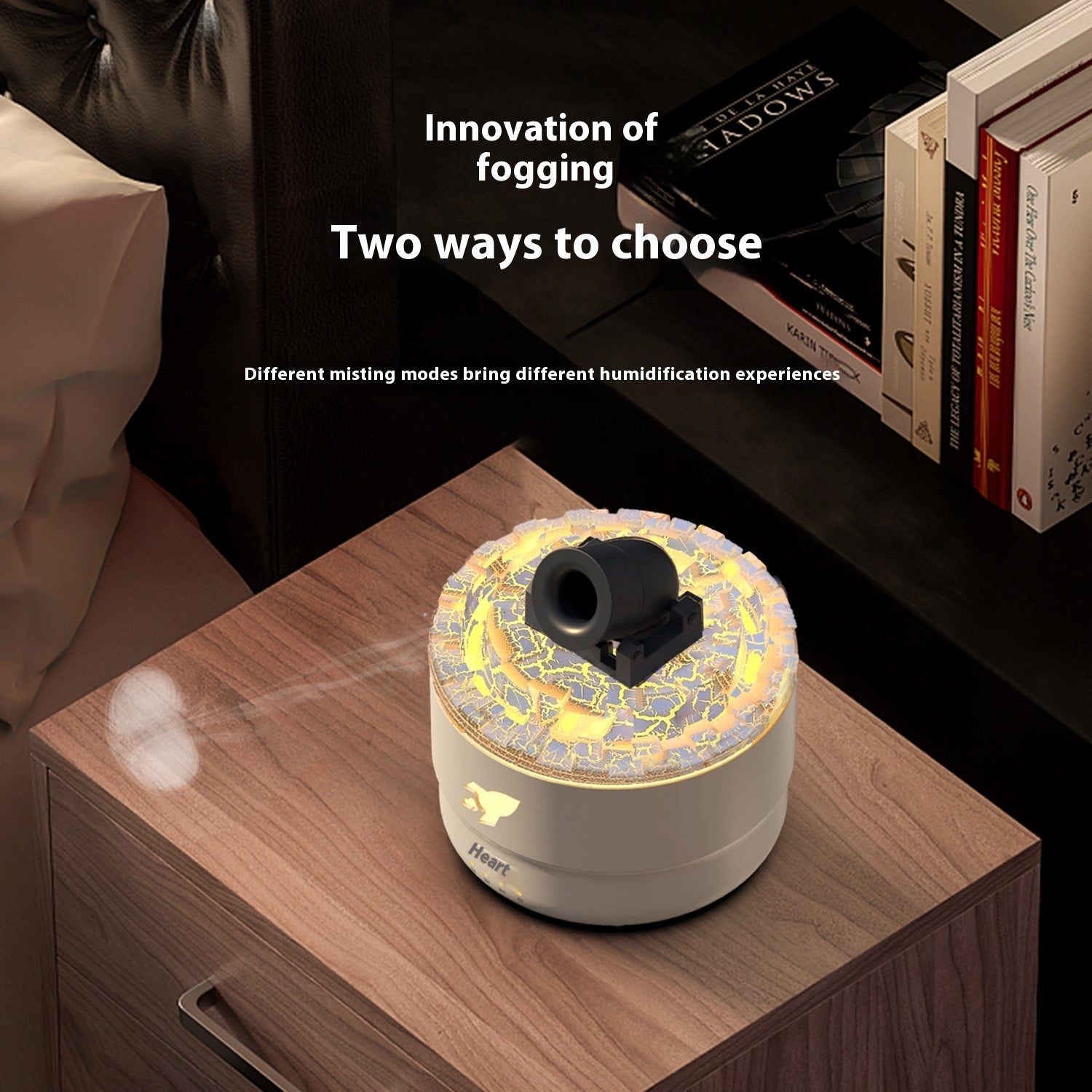 Colorful flame diffuser—enhance your home with style and relaxation. CJ