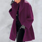 Stylish autumn-winter hooded fur coat: multi-color, round neck, and loose fit, double-sided for versatility A&S Collection