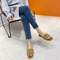 Comfortable square-toe sandals in European and American style A&S Collection