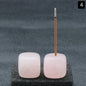 Exquisite crystal agate incense holders—add elegance to any space. CJ
