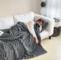 Soft Wind Bubble Velvet Blanket Warm Solid Rabbit Fur Blankets Double-sided Thickening Cover Throw Warm Fur Blanket A&S Collection