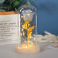 Valentines Day Gift  For Girlfriend Eternal Rose Flowers LED Light In Glass Cover Day Wedding Decoration Favors Mother Day Female Gift  Gift A&S Collection