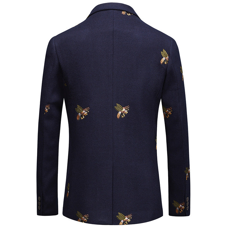 Bee embroidery Korean suit top A&S Collection