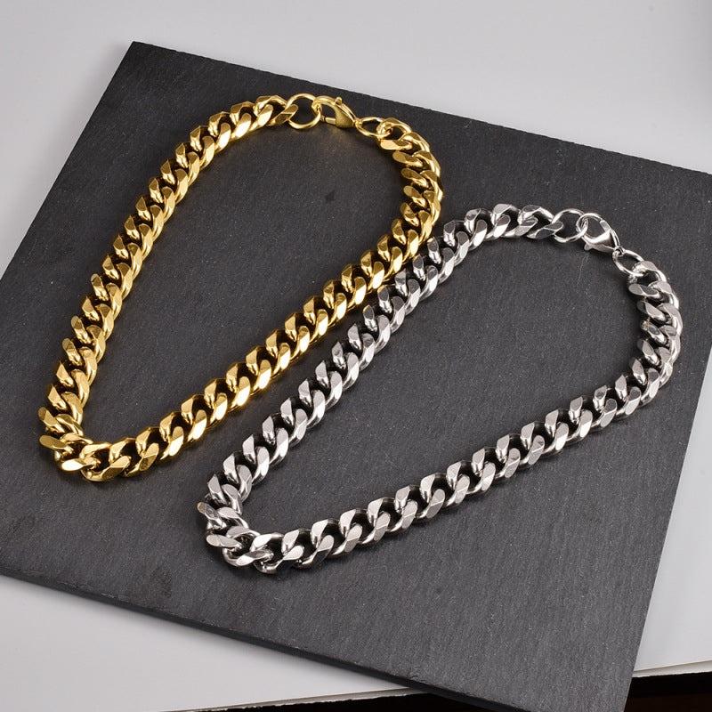L158 Thick Curb chain 15mm choker Blogger Punk Jewelry Gold Plated stainless Steel Cuban Chain Necklace for women A&S Collection