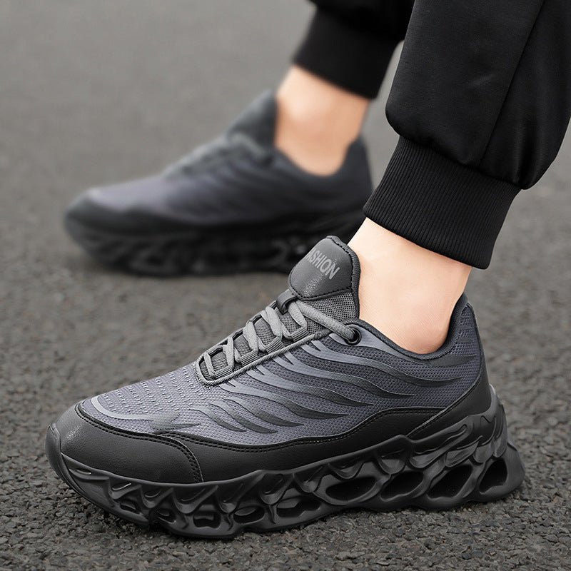 Men's Lace-up Sneakers Thick-soled Daddy Vulcanized Shoes Outdoor Running Sports Casual Shoes A&S Collection