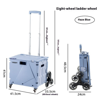 Household Portable Folding Supermarket Trolley CJ