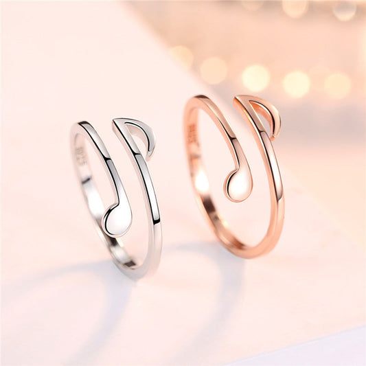 Luxury Jewelry Adjustable Music Rings A&S Collection