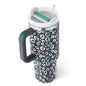40 Oz Tumbler With Handle Straw Insulated, Stainless Steel Spill Proof Vacuum Coffee Cup Tumbler With Lid Tapered Mug Gifts For Valentine Lover Suitable For Car Gym Office Travel A&S Collection