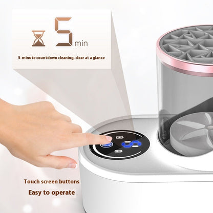 **Rechargeable brush cleaner—efficient, automatic, and time-saving elegance.** CJ