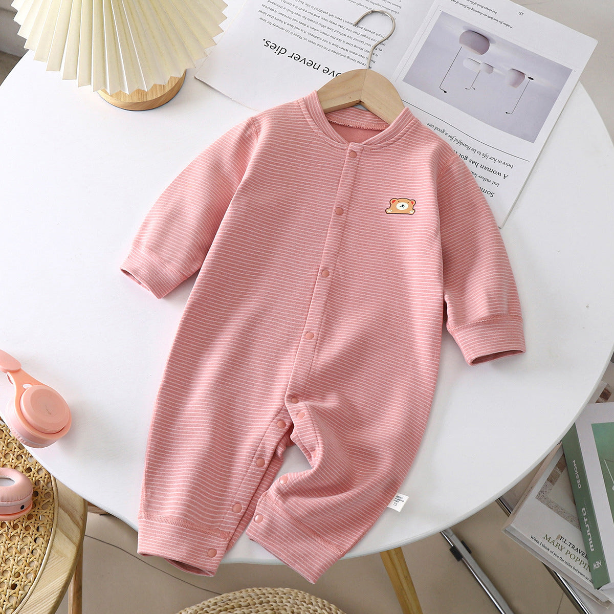 Baby Dralon Jumpsuit Baby Striped Romper A&S Collection