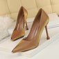 Shine with Elegance: Metallic Satin Stiletto Heels for Every Occasion CJ