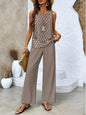 "Sleeveless Vest Pant Suit CJ