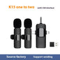 Wireless Collar Clip Microphone - 3-in-1 Design with Multi-Connector & 35-Hole Superior Sound Quality CJ