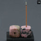 Exquisite crystal agate incense holders—add elegance to any space. CJ
