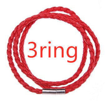 Personalized Mens Braided Genuine Leather Bracelet Stainless Steel Custom Beads Name Charm Bracelet For Men With Family Names A&S Collection