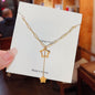 Fashion Titanium Steel Necklace - Light Luxury Design with Advanced Sense for Unique Style CJ