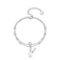 S925 Sterling Silver Freshwater Pearl Pendant - Elegant Clavicle Chain for Timeless Style CJ