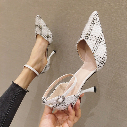 Step into Elegance with Small Fragrant Stiletto High Heels for Women CJ