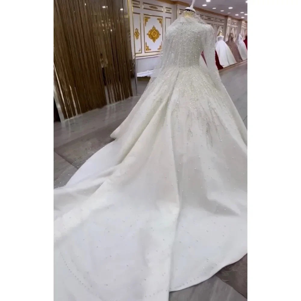 Bride Owner Wedding Dress Trailing Wedding Pettiskirt.