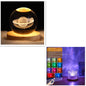 LED Water Ripple Ambient Night Light USB Rotating Projection Crystal Table Lamp RGB Dimmable Home Decoration 16 Color Gifts A&S Collection