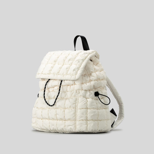 Stylish ruffled cloud backpack: spacious, perfect for winter travel and students A&S Collection