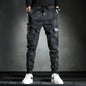 Spring/summer thin camouflage casual pants men's fashion brand new slim-fit elastic waist corset cargo long pants A&S Collection