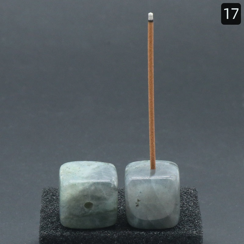 Exquisite crystal agate incense holders—add elegance to any space. CJ