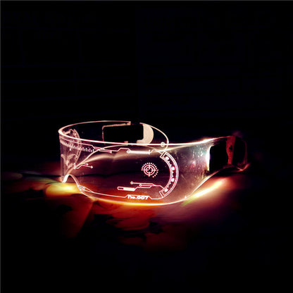 Bar Flash EL cold optoelectronic glasses Blinds Light up glasses LED flash glasses Shake sound bungee glasses A&S Collection