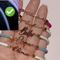 Personalized Colorful Rope Chain Custom Name Bracelet Personalized Adjustable Name Jewelry For Girls A&S Collection