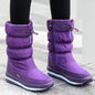 Winter New Plus Velvet Thick Cotton Shoes Thermal Middle Tube Waterproof Non-slip Boots A&S Collection