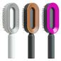 Self Cleaning Hair Brush For Women One-key Cleaning Hair Loss Airbag Massage Scalp Comb Anti-Static Hairbrush CJ