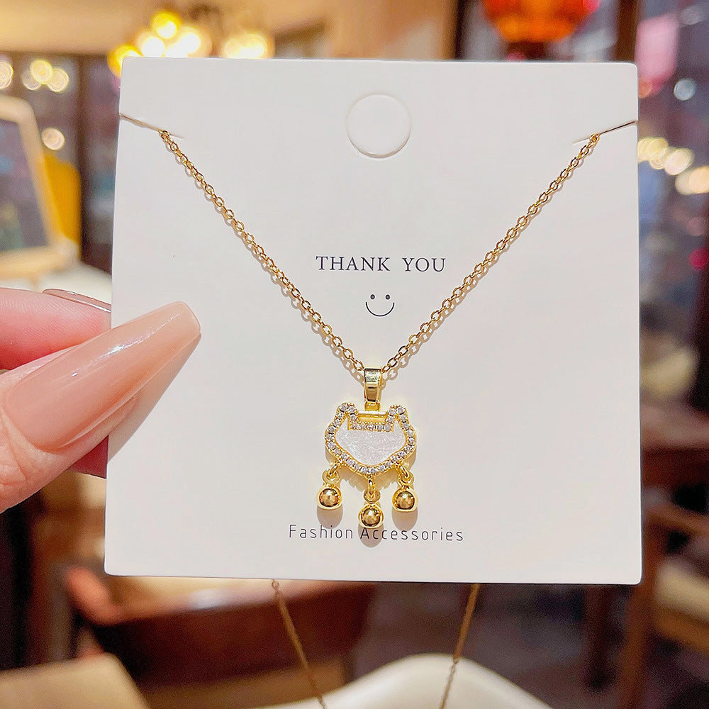 Fashion Titanium Steel Necklace - Light Luxury Design with Advanced Sense for Unique Style CJ