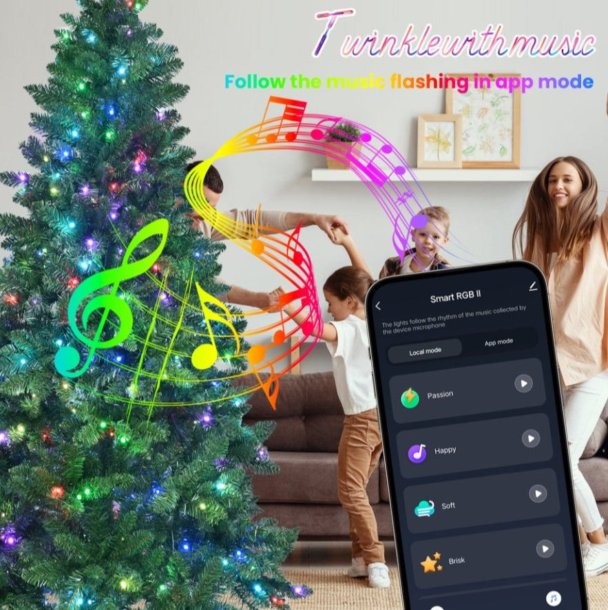 6.7.8ft WiFi Control PVC Tree