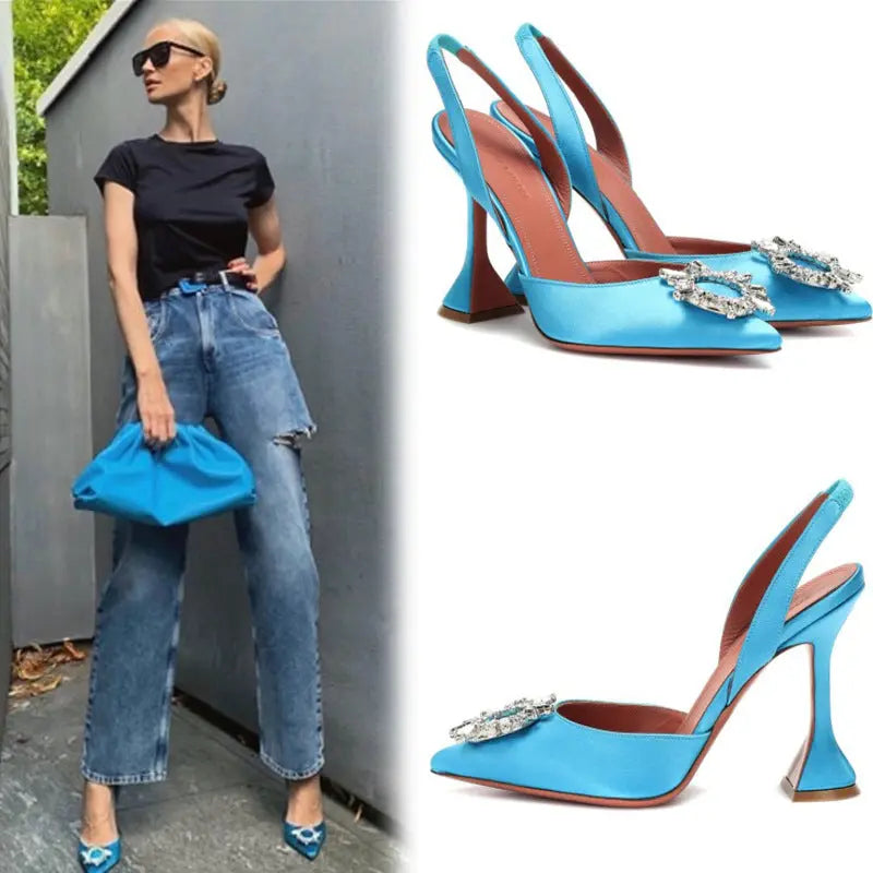 Women thin heel shoes A&S Collection